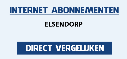 internet vergelijken elsendorp