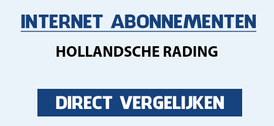 internet vergelijken hollandsche-rading