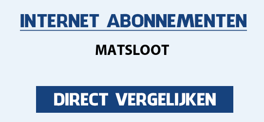 internet vergelijken matsloot